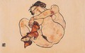 Kauernde Frau (Woman Crouching) - Egon Schiele