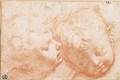 Two heads of little boys - Bernardino Barbatelli Poccetti