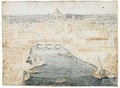 A view of rome, looking along the tiber, over the castel Sant'Angelo towards St.Peters. - Lieven Cruyl