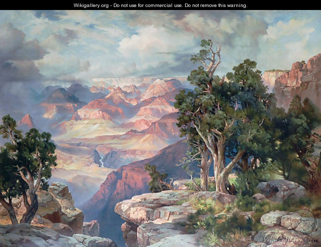 Grand Canyon of Arizona- Hermit Rim Road - Thomas Moran