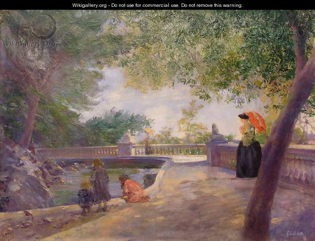 Un Jour Dans Le Parc - Gustave Caillebotte