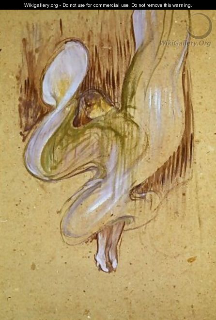 Loie Fuller in the Dance of the Veils - Henri De Toulouse-Lautrec