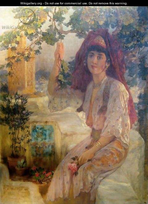 Young Girl in Tlemcen - Frederick Arthur Bridgman