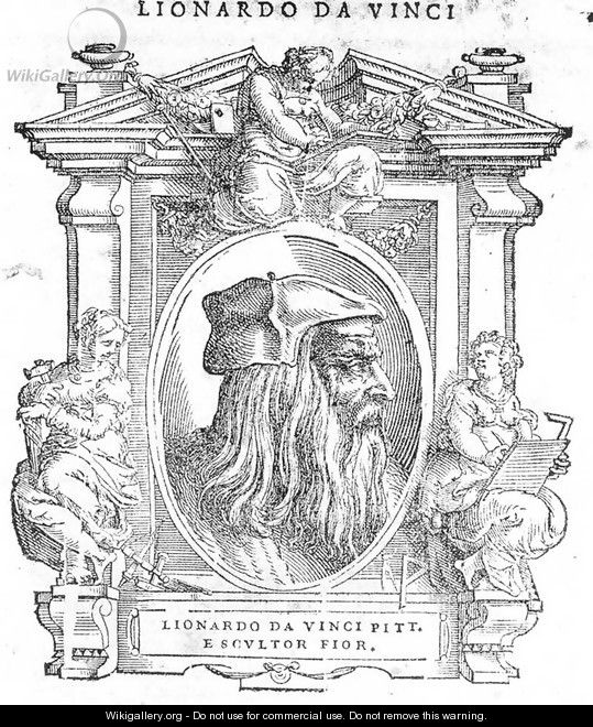 Portrait of Leonardo da Vinci - Italian Unknown Masters