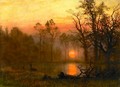 Sunset Over the Plains - Albert Bierstadt