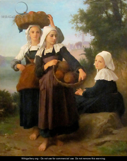 Girls of Fouesnant Returning from Market,1869 - William-Adolphe Bouguereau