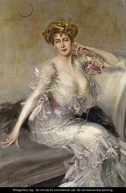 Portrait of Anna Elisabeth Hansen - Giovanni Boldini