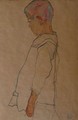 Child in profile facing left - Egon Schiele