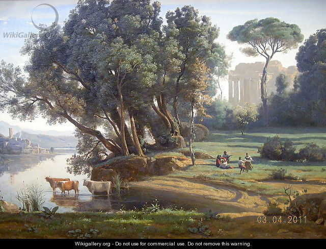Italian Landscape - Jean-Baptiste-Camille Corot