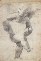 Winged Putto with Cartello - Raphael