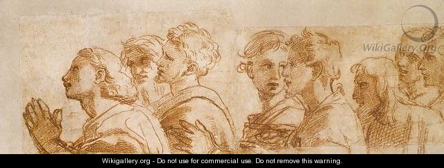 Study of the Apostles for Handing-over the Keys (fragment) - Raphael