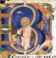 Initial B with David in Prayer - Zanobi Strozzi