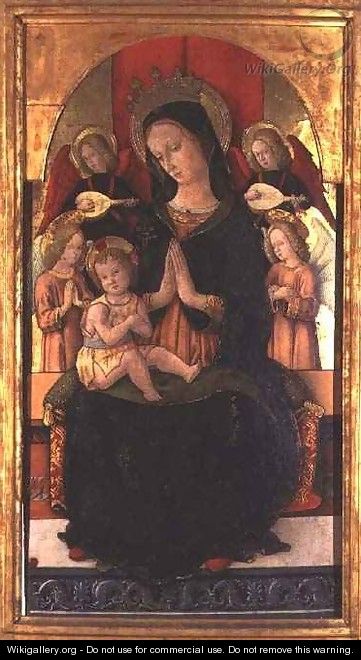 Madonna and Child with Angels - Pietro Alemanny