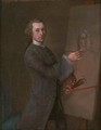 Self Portrait with a Portrait of Prince James Francis Edward Stuart - Cosmo Alexander