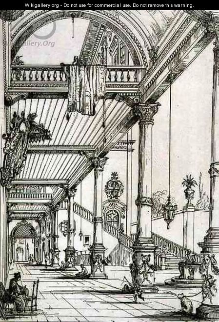 Atrium of a Palace, in Genes, from 