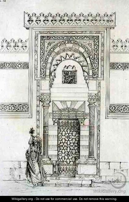 Entrance to the Dervish Convent, in Cairo, from 
