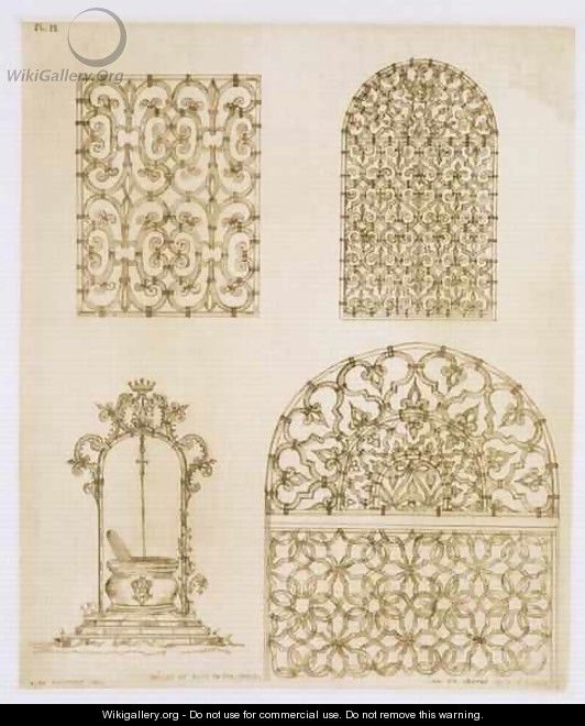 Islamic ironwork grills for windows and wells, from 