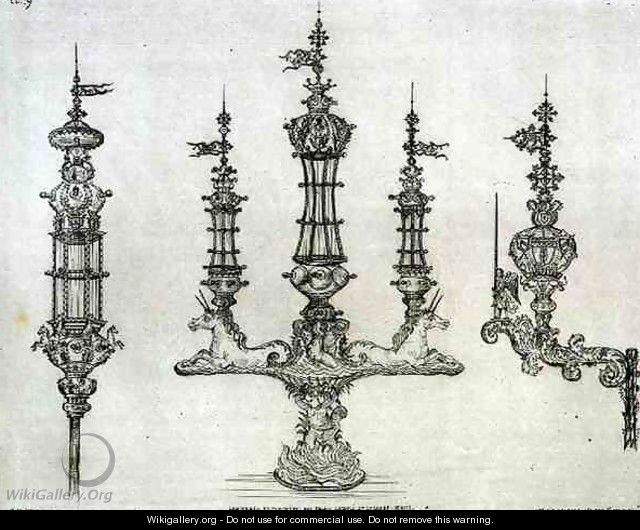 Lanterns and torches from the Cavalli and Sagredo Palaces, in Venice, from 