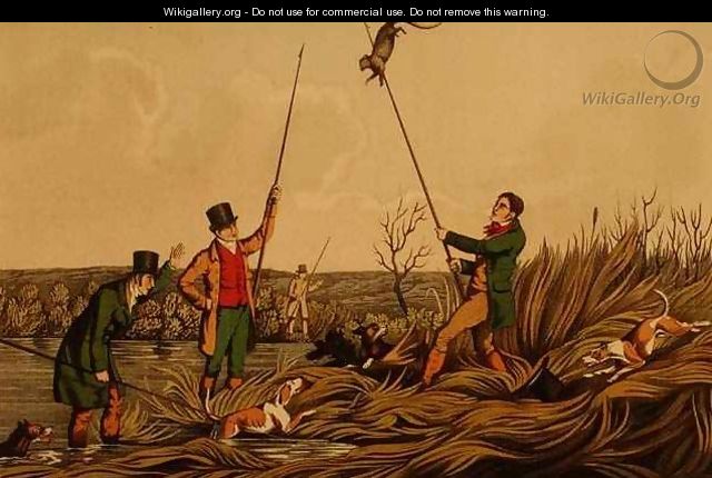 Spearing The Otter - Henry Thomas Alken