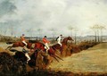A Steeplechase, Taking a Hedge and Ditch - Henry Thomas Alken