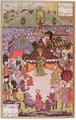 The King of Hungary, Lajos II (1506-26) in council before the battle of Mohacs in 1526 - Beg Ali Amir