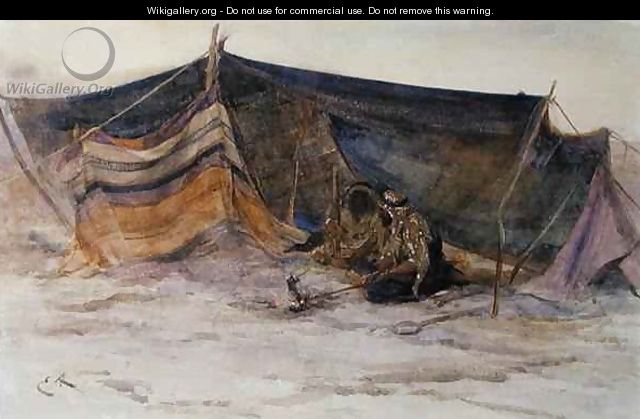 A Bedouin Camp - Edwin John Alexander
