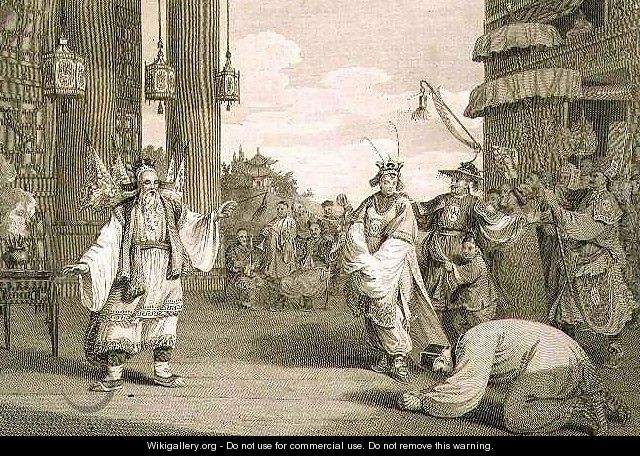 A Scene in an Historical Play Exhibited on the Chinese Stage - (after) Alexander, William
