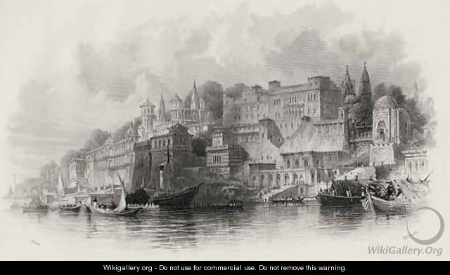 Benares, India - (after) Thomas Allom