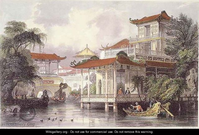 Home of a Chinese Merchant near Canton, from 