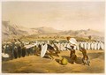 Umpanda Reviewing his Troops at Nonduengi, plate 12 from 'The Kafirs Illustrated' - (after) Angas, George French