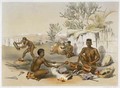 Zulu Blacksmiths at Work, plate 23 from 'The Kafirs Illustrated' - (after) Angas, George French