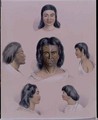 Portraits of New Zealand aboriginals from the 'New Zealand Illustrated' - George French Angas