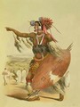 Zulu warrior, Utimuni, nephew of Chaka the late Zulu king - (after) Angas, George French