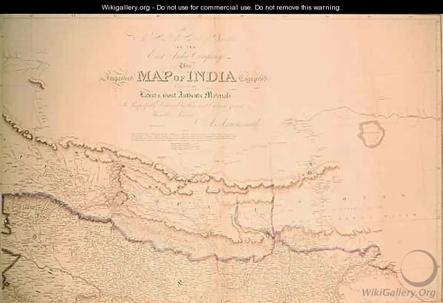 Map of India - Aaron Arrowsmith