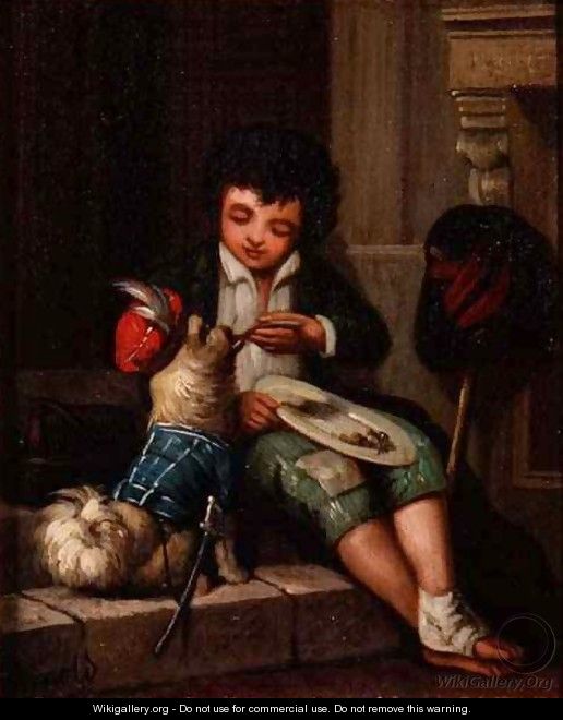 Boy with a dog - Harriet Arnold