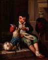 Boy with a dog - Harriet Arnold