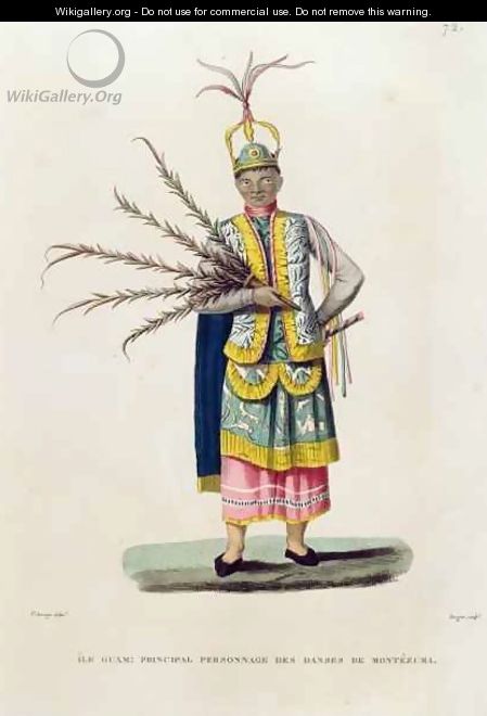 Island of Guam Principal Character from the Dances of Montezuma, from 