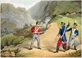 A British Soldier Taking Two French Officers at the Battle of the Pyrenees - (after) Atkinson, John Augustus