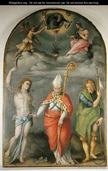 Annunciation with Saints - Francesco Ubertini Verdi Bachiacca
