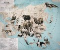 Map of animals in Asia and the Far East - Janos Balint