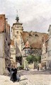 Street Scene, Rotenburg, showing the Weisser Turm and the Judentanzhaus - Wilfred Williams Ball