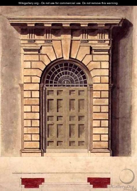 Design for a Palladian Door Surround - George Henry Bailey