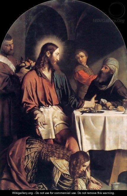 Supper in the House of Simon Pharisee - Moretto Da Brescia