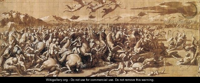 The Battle at Pons Milvius - Giovanni Francesco Penni