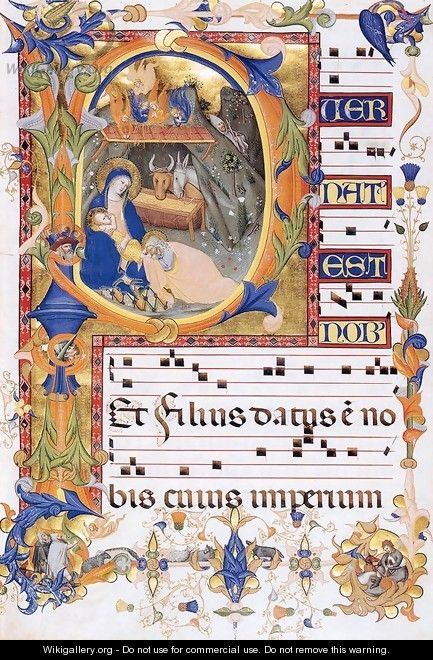 Gradual 1 for San Michele a Murano (Folio 38v) - Don Silvestro Dei Gherarducci