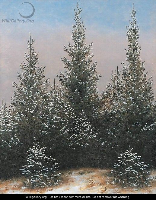 Fir Trees in the Snow - Caspar David Friedrich