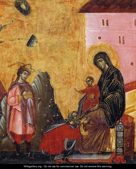 Adoration of the Magi (detail) - Guido Da Siena