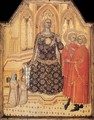 St Catherine Enthroned with Two Saints and Two Donors - Cenni Di Francesco Di Ser Cenni