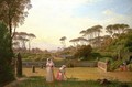 Garden of the Villa Doria Pamphili in Rome - Franz Ludwig Catel