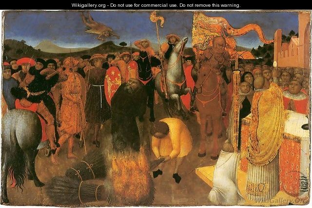 Burning of a Heretic - Stefano Di Giovanni Sassetta